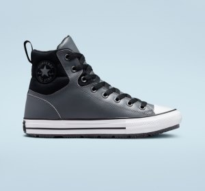 Dámské Boty Converse Chuck Taylor All Star Berkshire Šedé Černé Černé | 15ETFSMVB