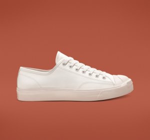 Dámské Nízké Converse Jack Purcell Læder Bílé Bílé Bílé | 01WXJYDLK