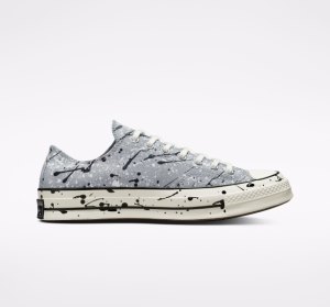 Dámské Plátěné Boty Converse Chuck 70 Archive Paint Splatter Šedé Černé Bílé | 81GIOVADE