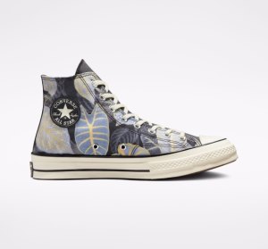 Dámské Plátěné Boty Converse Chuck 70 Tropical Leaf Černé | 97JDECPVS