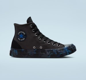 Dámské Plátěné Boty Converse Chuck Taylor All Star CX Marbled Černé Královská Modrá | 61NGRWOIX