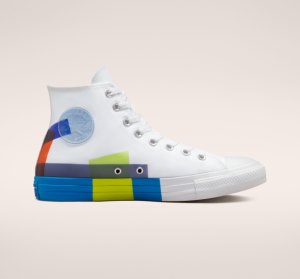 Dámské Plátěné Boty Converse Chuck Taylor All Star Space Racer Bílé Blankyt Bílé | 72QOLFMDT