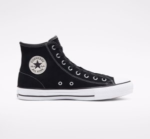 Dámské Vysoké Converse CONS Chuck Taylor All Star Pro Černé Černé Bílé | 01GWYFTKU