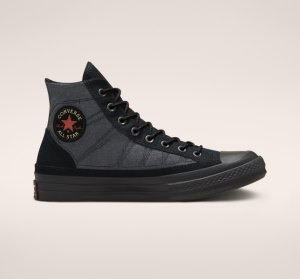 Dámské Vysoké Converse Chuck 70 GORE-TEX Černé Černé Černé | 82HFEZANC