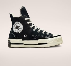 Dámské Vysoké Converse Chuck 70 Plus Černé Černé | 16NXZDHYK