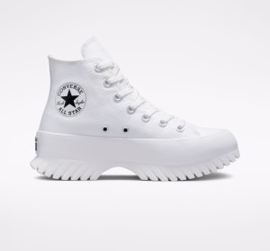 Dámské Vysoké Converse Chuck Taylor All Star Lugged 2.0 Bílé Černé | 26UCVFYTS