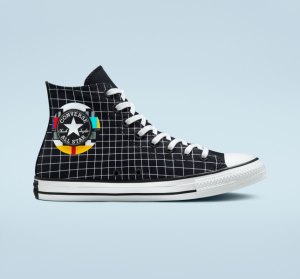 Dámské Vysoké Converse Chuck Taylor All Star Grid Bílé Viacfarebný Hnědé | 59HGOSRLV