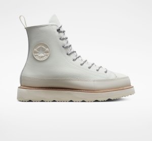 Dámské Vysoké Converse Chuck Taylor Crafted Béžový Bílé Růžové | 56LXOHFVP