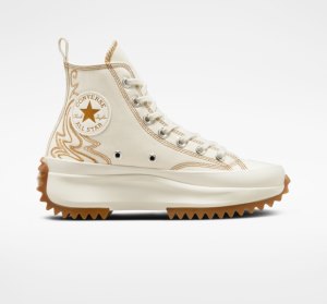 Dámské Vysoké Converse Run Star Western Embroidery Oranžové | 16ZPVLNJO