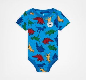 Dětské Body Converse Dino Explorer S Kapucí Coverall Tmavě Blankyt | 86YPGIZNB