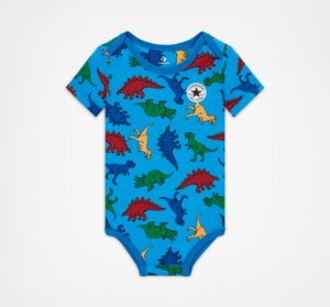 Dětské Body Converse Dino Explorer S Kapucí Coverall Tmavě Blankyt | 94QALUIWS