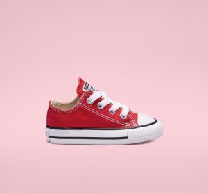 Dětské Plátěné Boty Converse Chuck Taylor All Star Classic Červené | 16JVYONPE