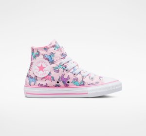 Dětské Plátěné Boty Converse Chuck Taylor All Star Easy-On Unicorns Růžové Růžové Blankyt | 46XAZDSEU