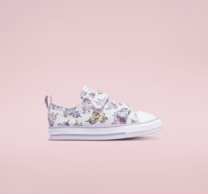 Dětské Plátěné Boty Converse Chuck Taylor All Star Easy-On Unicorns Bílé Fialové | 95OMNQVIL