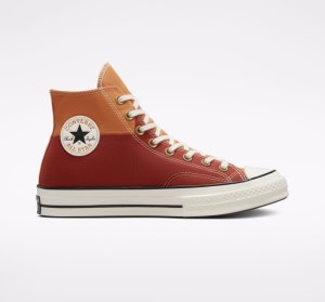 Pánské Plátěné Boty Converse Chuck 70 Colorblocked Oranžové | 80OGAUFSB