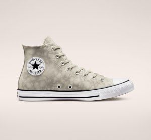 Pánské Plátěné Boty Converse Chuck Taylor All Star Distressed Læder Světle Béžový | 80JRZBWSV