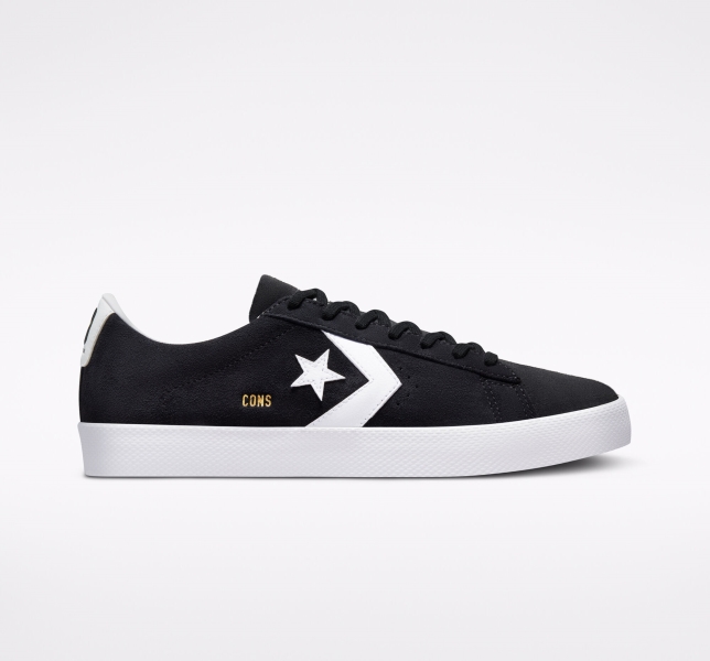 Dámské Nízké Converse CONS PL Vulc Pro Černé Bílé Bílé | 96UHWFSTR