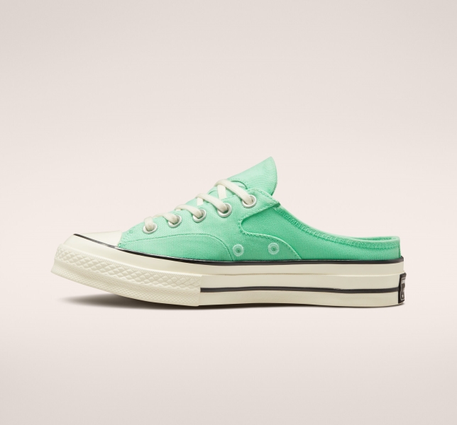 Dámské Nízké Converse Chuck 70 Mule Zelene Černé | 97DQLGXMN