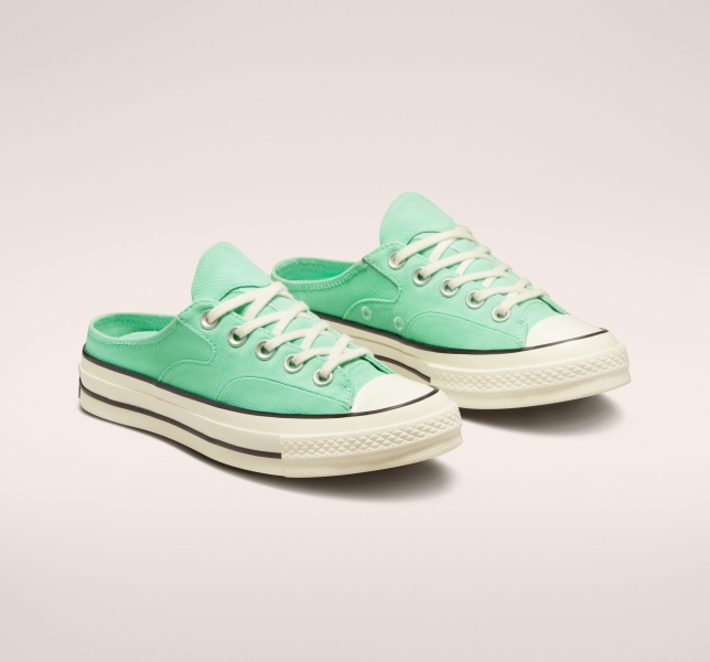 Dámské Nízké Converse Chuck 70 Mule Zelene Černé | 97DQLGXMN