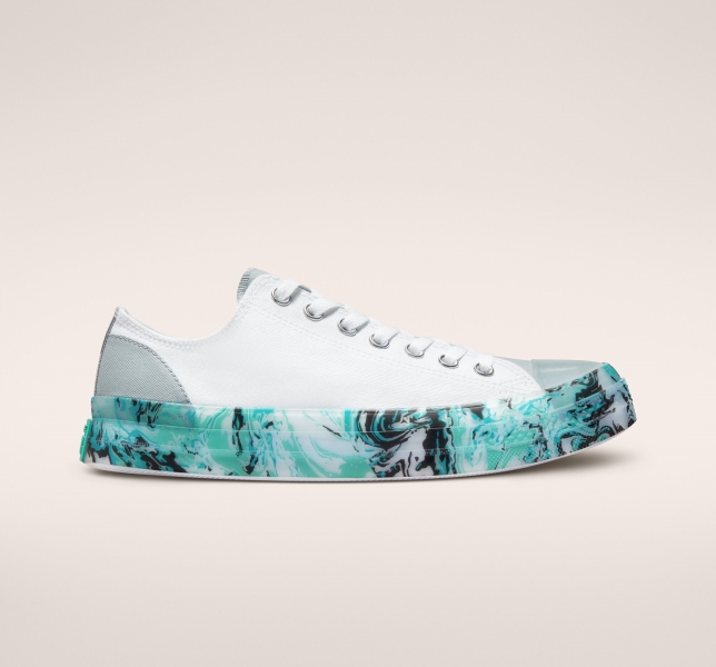 Dámské Nízké Converse Chuck Taylor All Star CX Marbled Bílé Šedé Tyrkysové | 71JWCAUNL