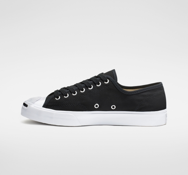 Dámské Nízké Converse Jack Purcell Platene Černé Bílé Černé | 71URDILSW