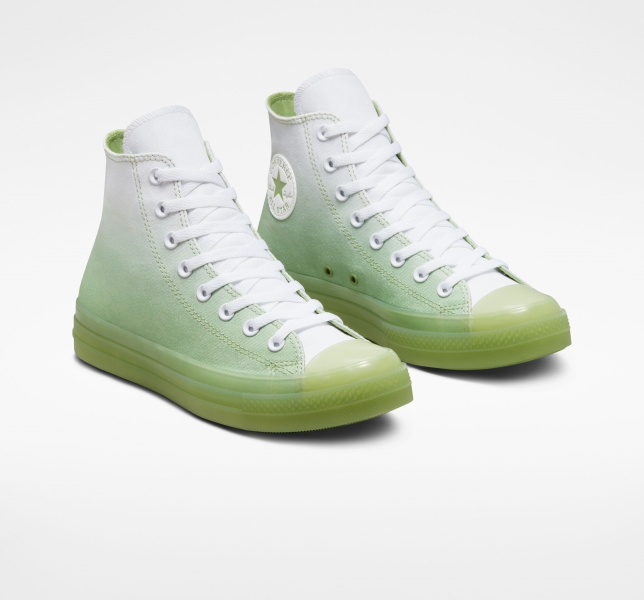 Dámské Plátěné Boty Converse Chuck Taylor All Star CX Gradient Zelene Bílé Zelene | 30JYXFPLR