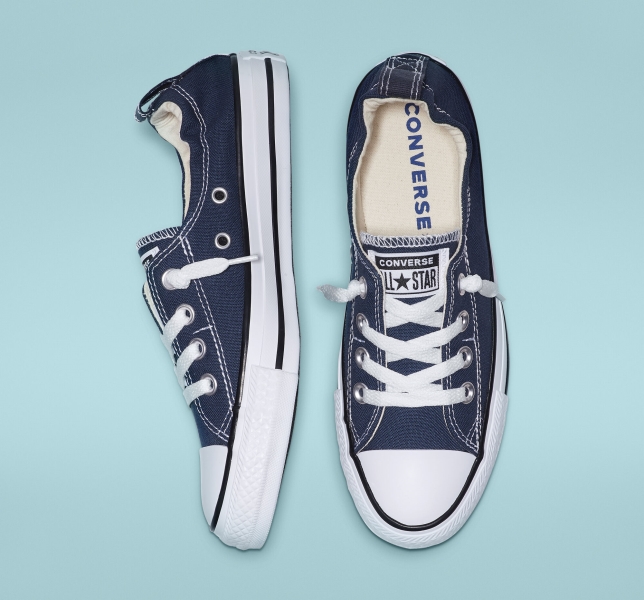 Dámské Plátěné Boty Converse Chuck Taylor All Star Shoreline Tmavě Blankyt | 56TQOAWLV