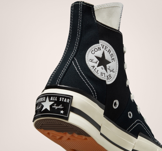 Dámské Vysoké Converse Chuck 70 Plus Černé Černé | 16NXZDHYK