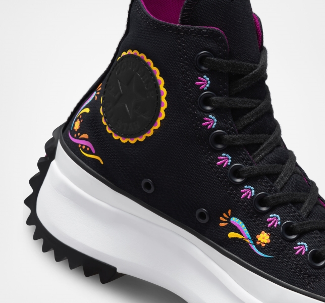 Dámské Vysoké Converse Chuck 70 de Muertos Černé Růžové | 24OYALFBJ