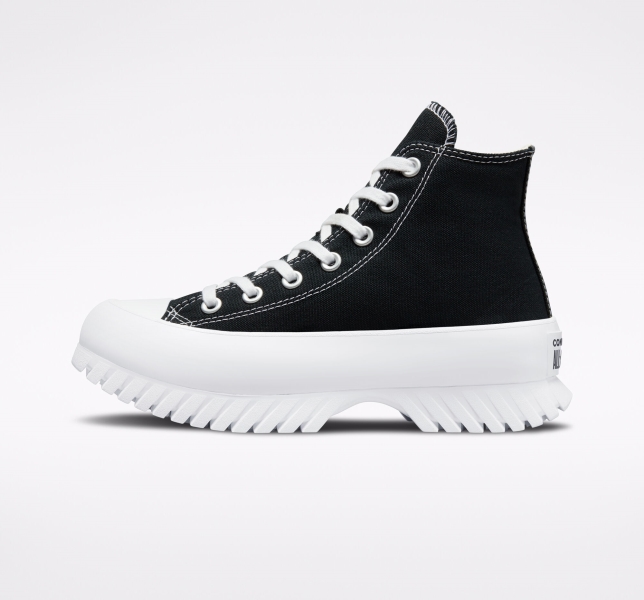 Dámské Vysoké Converse Chuck Taylor All Star Lugged 2.0 Černé Bílé | 29EYZBQDP