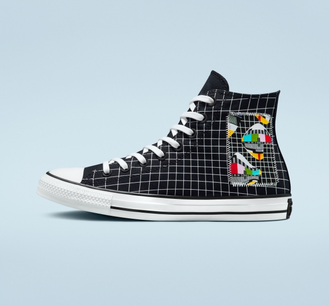 Dámské Vysoké Converse Chuck Taylor All Star Grid Bílé Viacfarebný Hnědé | 59HGOSRLV