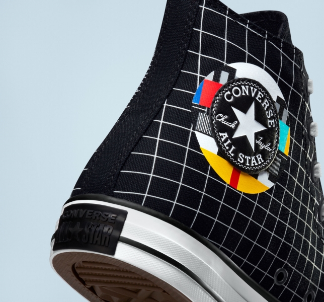 Dámské Vysoké Converse Chuck Taylor All Star Grid Bílé Viacfarebný Hnědé | 59HGOSRLV