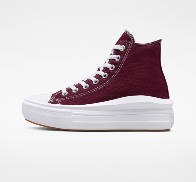 Dámské Vysoké Converse Chuck Taylor All Star Move Bílé Bílé | 85TBYZXMP