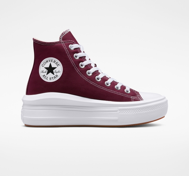 Dámské Vysoké Converse Chuck Taylor All Star Move Bílé Bílé | 85TBYZXMP