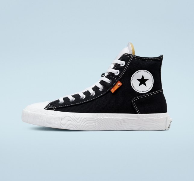 Dámské Vysoké Converse Chuck Taylor Alt Star Černé Bílé Bílé | 92IHBSRQF