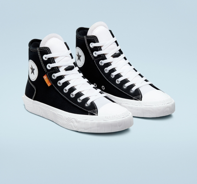 Dámské Vysoké Converse Chuck Taylor Alt Star Černé Bílé Bílé | 92IHBSRQF