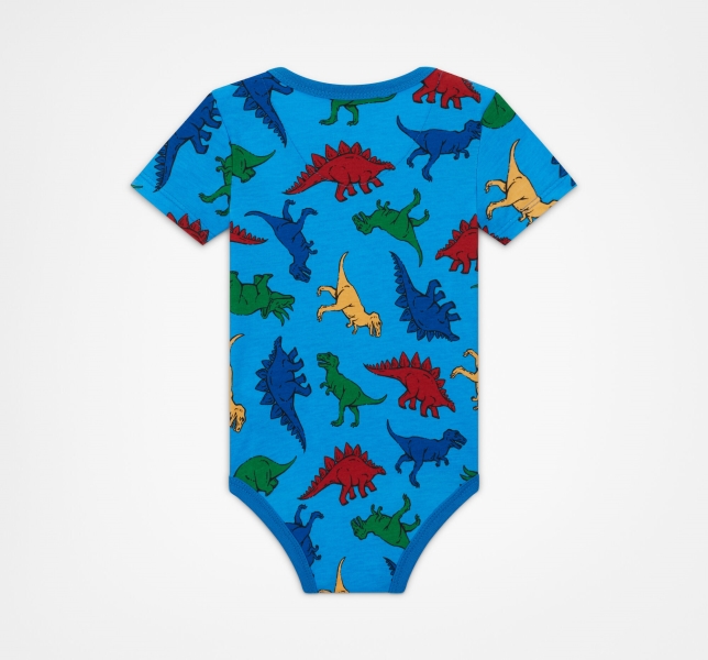 Dětské Body Converse Dino Explorer S Kapucí Coverall Tmavě Blankyt | 86YPGIZNB