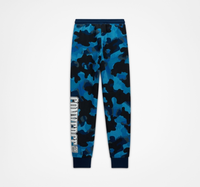 Dětské Kalhoty Jogger Converse Camo Tmavě Blankyt | 93RAJXVTY