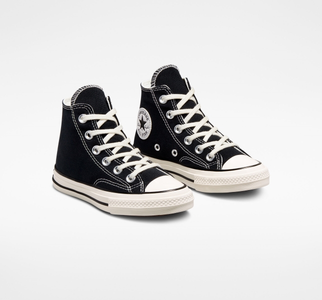 Dětské Plátěné Boty Converse Chuck 70 Vintage Černé Černé | 38KXBYQFD