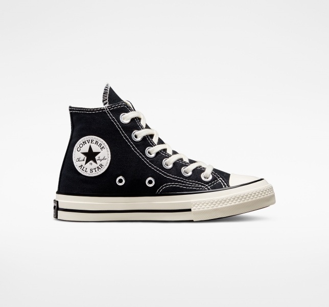 Dětské Plátěné Boty Converse Chuck 70 Vintage Černé Černé | 38KXBYQFD