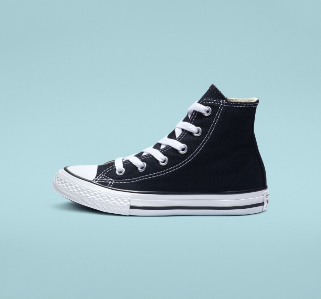 Dětské Plátěné Boty Converse Chuck Taylor All Star Classic Černé | 09QPTLEBJ