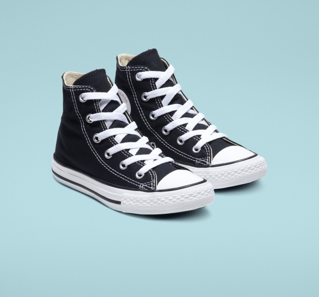 Dětské Plátěné Boty Converse Chuck Taylor All Star Classic Černé | 09QPTLEBJ