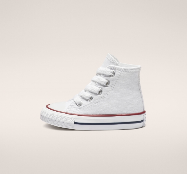 Dětské Plátěné Boty Converse Chuck Taylor All Star Classic Bílé | 17OLIRDBS