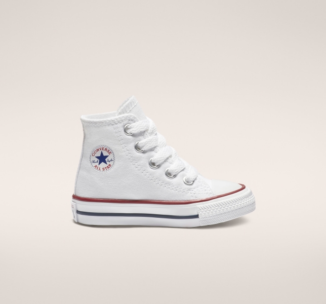 Dětské Plátěné Boty Converse Chuck Taylor All Star Classic Bílé | 17OLIRDBS