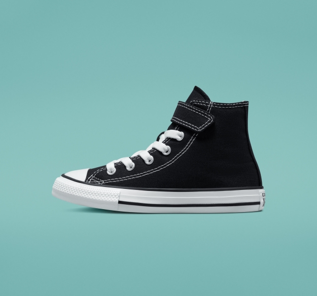 Dětské Plátěné Boty Converse Chuck Taylor All Star Easy-On Černé Béžový Bílé | 28OPLXASC