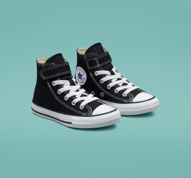 Dětské Plátěné Boty Converse Chuck Taylor All Star Easy-On Černé Béžový Bílé | 28OPLXASC