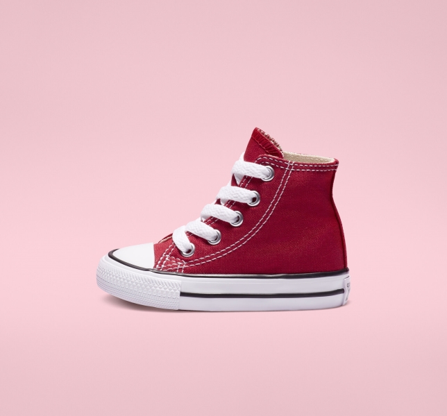 Dětské Plátěné Boty Converse Chuck Taylor All Star Classic Červené | 30BPTJYZK