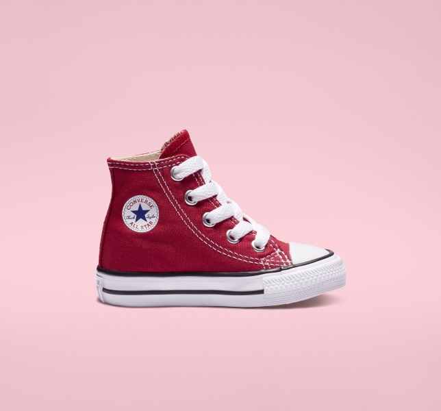 Dětské Plátěné Boty Converse Chuck Taylor All Star Classic Červené | 30BPTJYZK