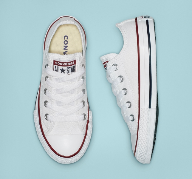 Dětské Plátěné Boty Converse Chuck Taylor All Star Classic Bílé | 30DRXTCJV