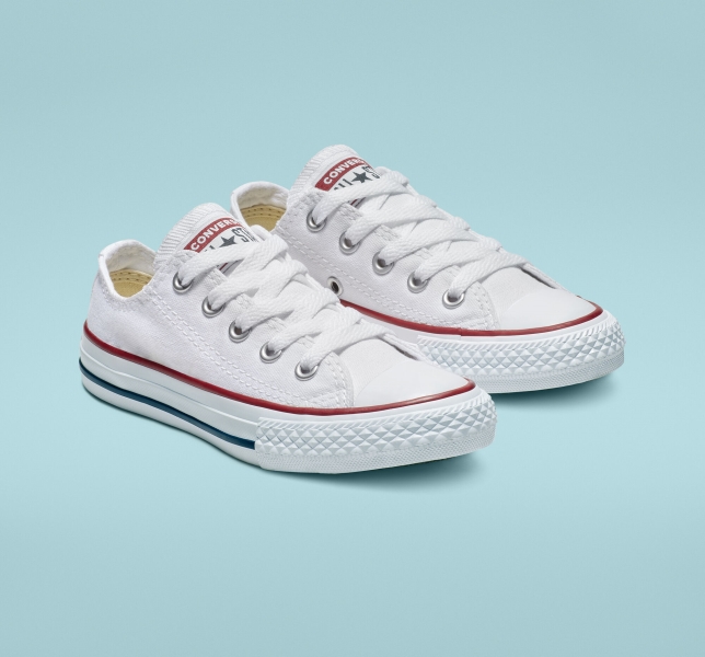 Dětské Plátěné Boty Converse Chuck Taylor All Star Classic Bílé | 30DRXTCJV